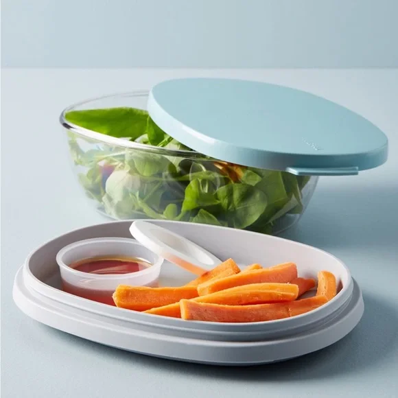 NWT Anthropologie MePal Salad Box, Nordic green, bento, meal prep container - Picture 2 of 13